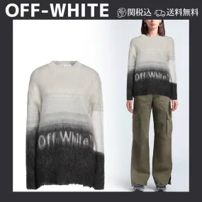 Logo Long Sleeves with Crew Neck in Wool Nylon by Off-White