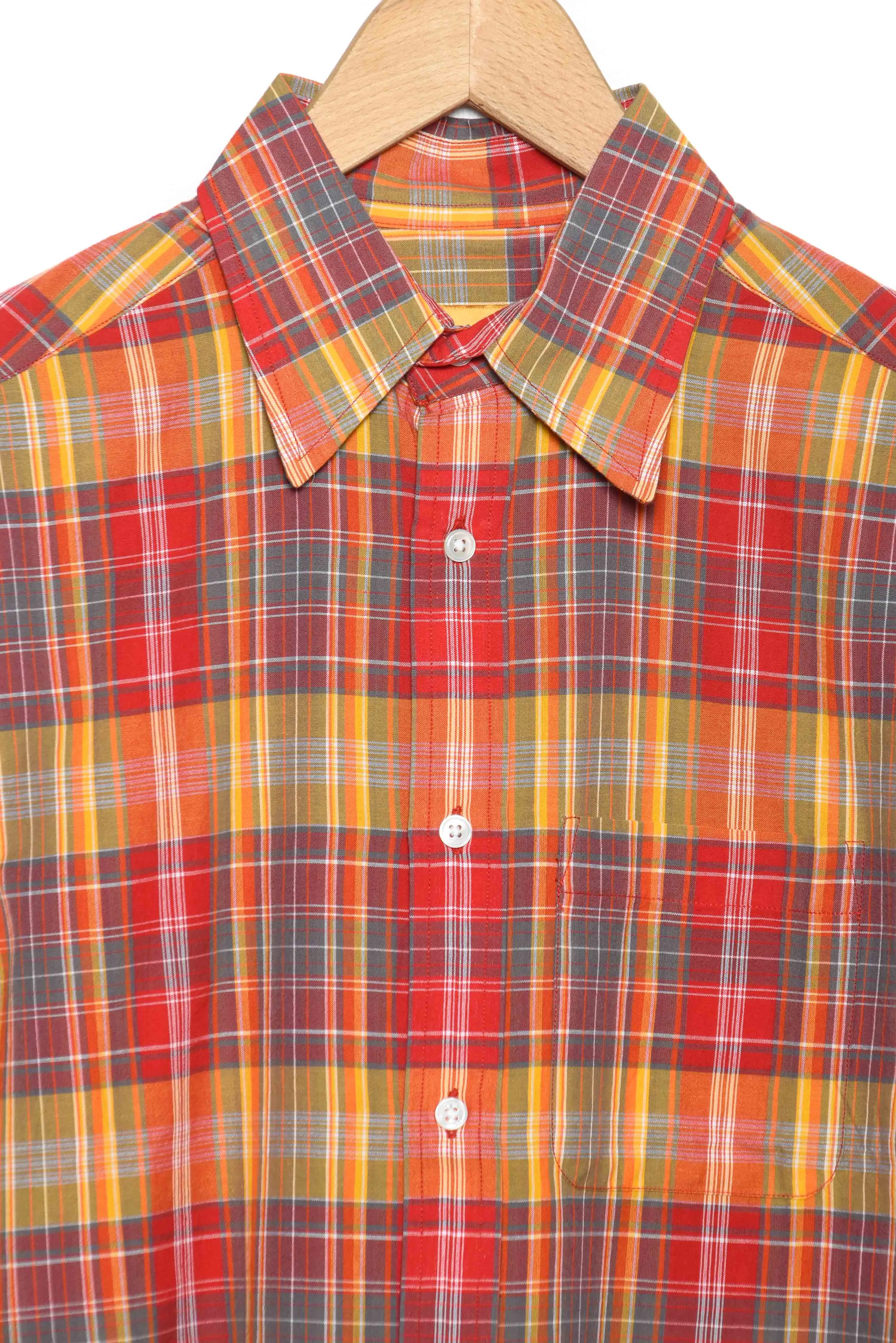 Orange Check Classic Shirt