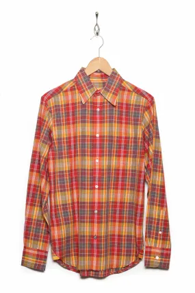 Orange Check Classic Shirt