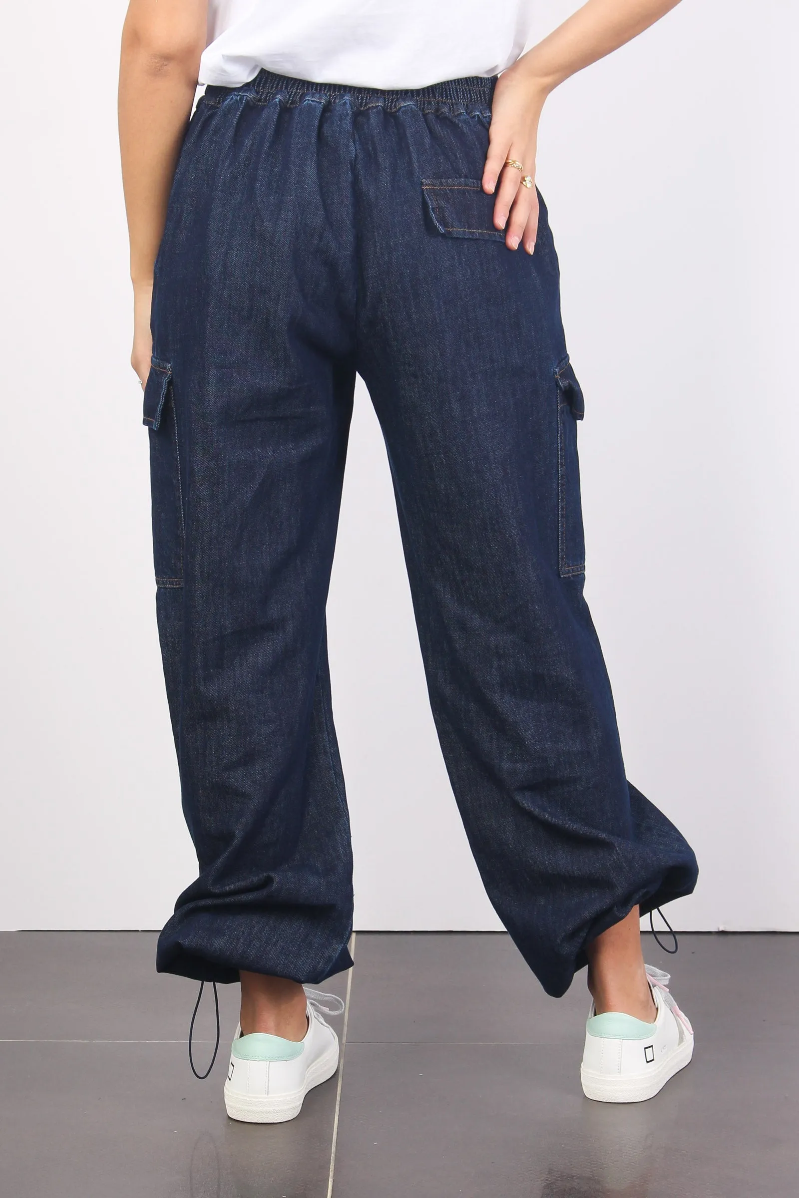 Cargo Chambry Denim Pants