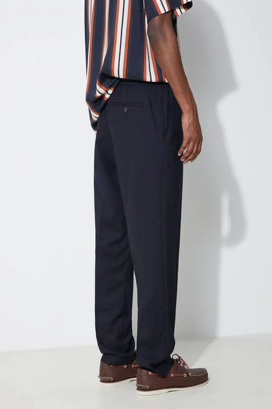 Paul Smith M1R-921T-G00001 Navy Blue Wool Trousers