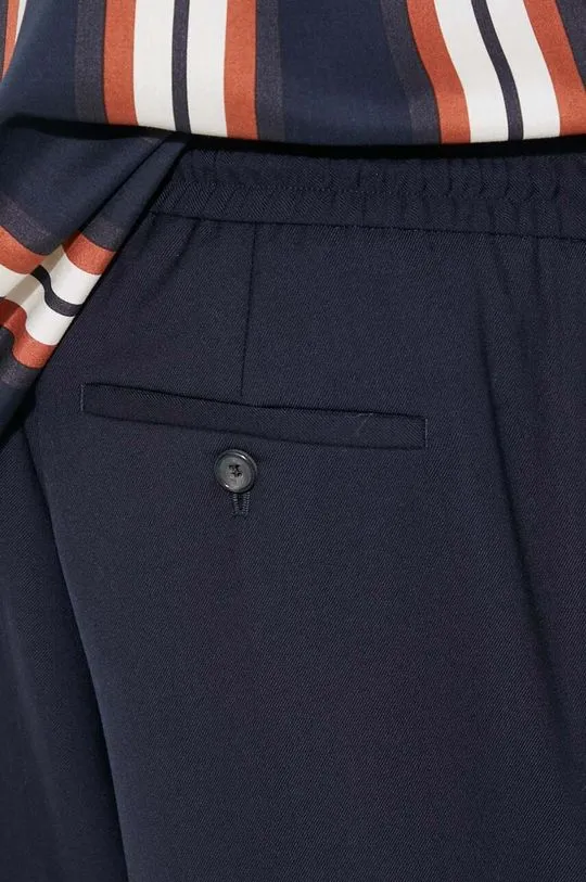 Paul Smith M1R-921T-G00001 Navy Blue Wool Trousers