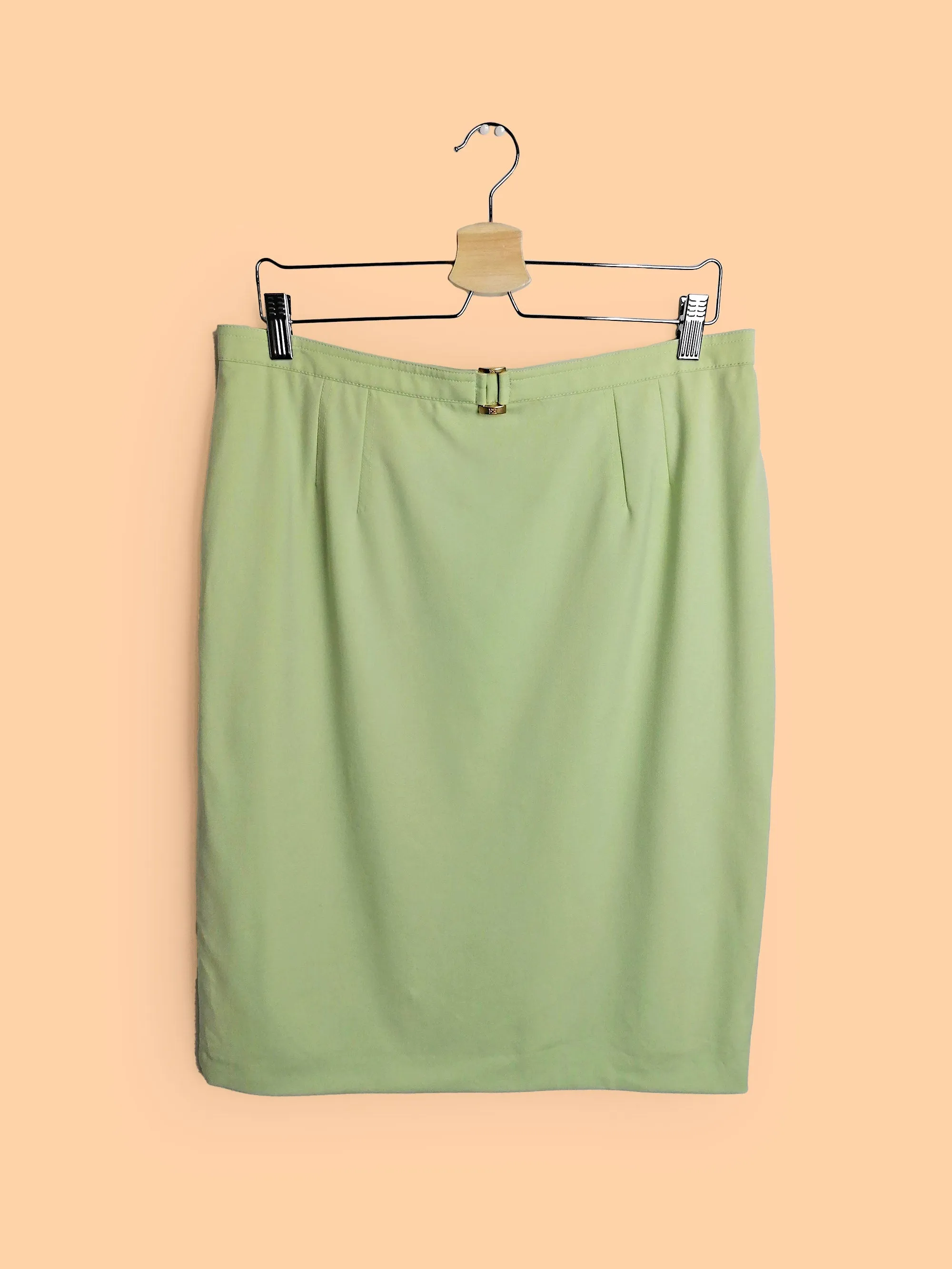 Vintage ESCADA Green Pencil Skirt