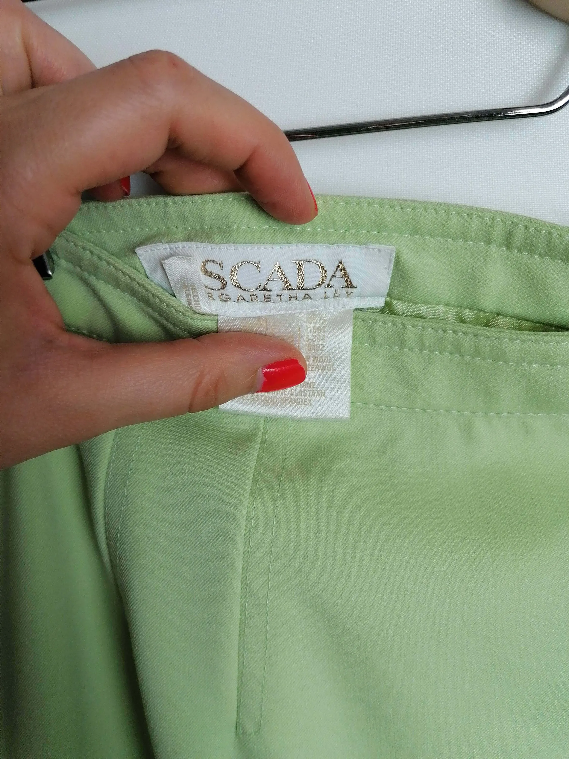 Vintage ESCADA Green Pencil Skirt