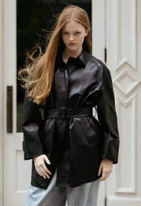 Plant-Based Leather Trench