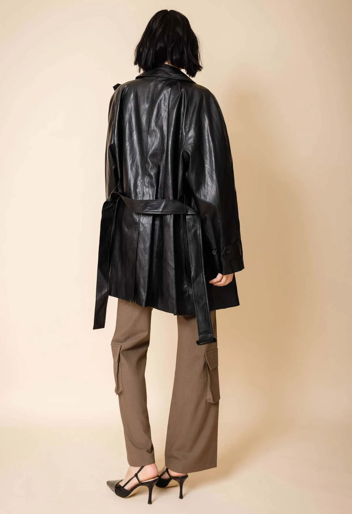 Plant-Based Leather Trench