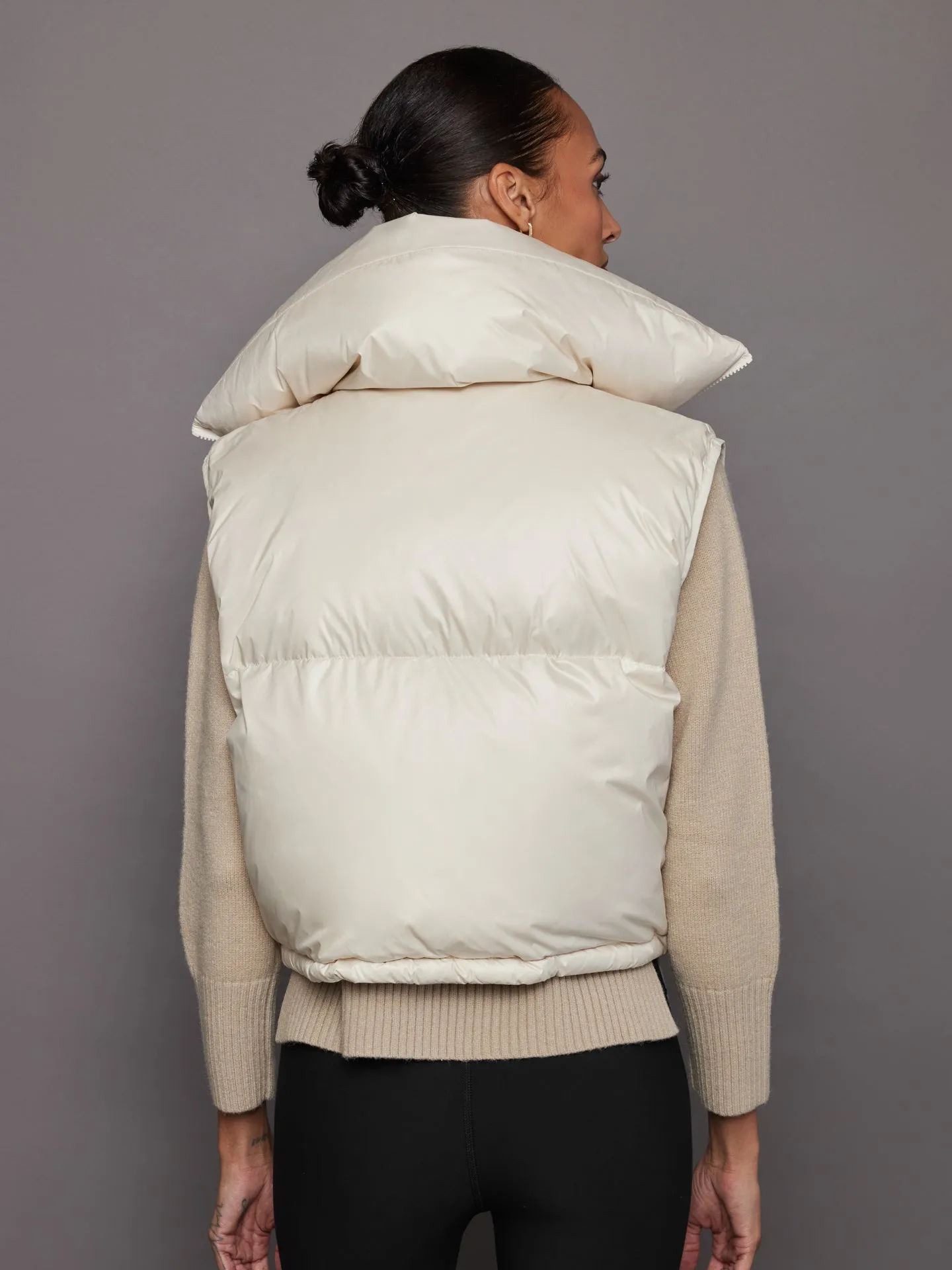 Puffer Vest Nylon White