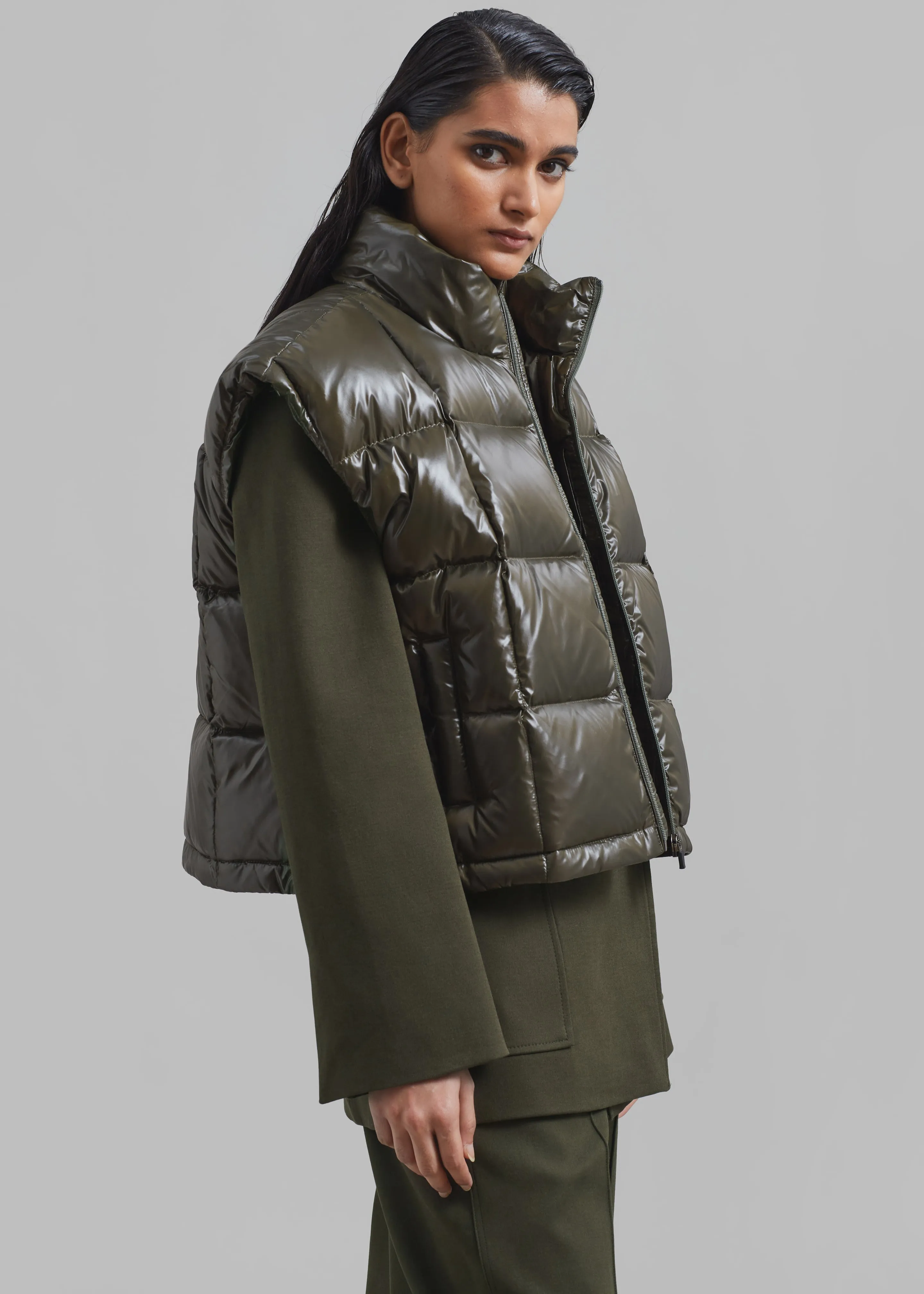 Puffer Vest - Olive