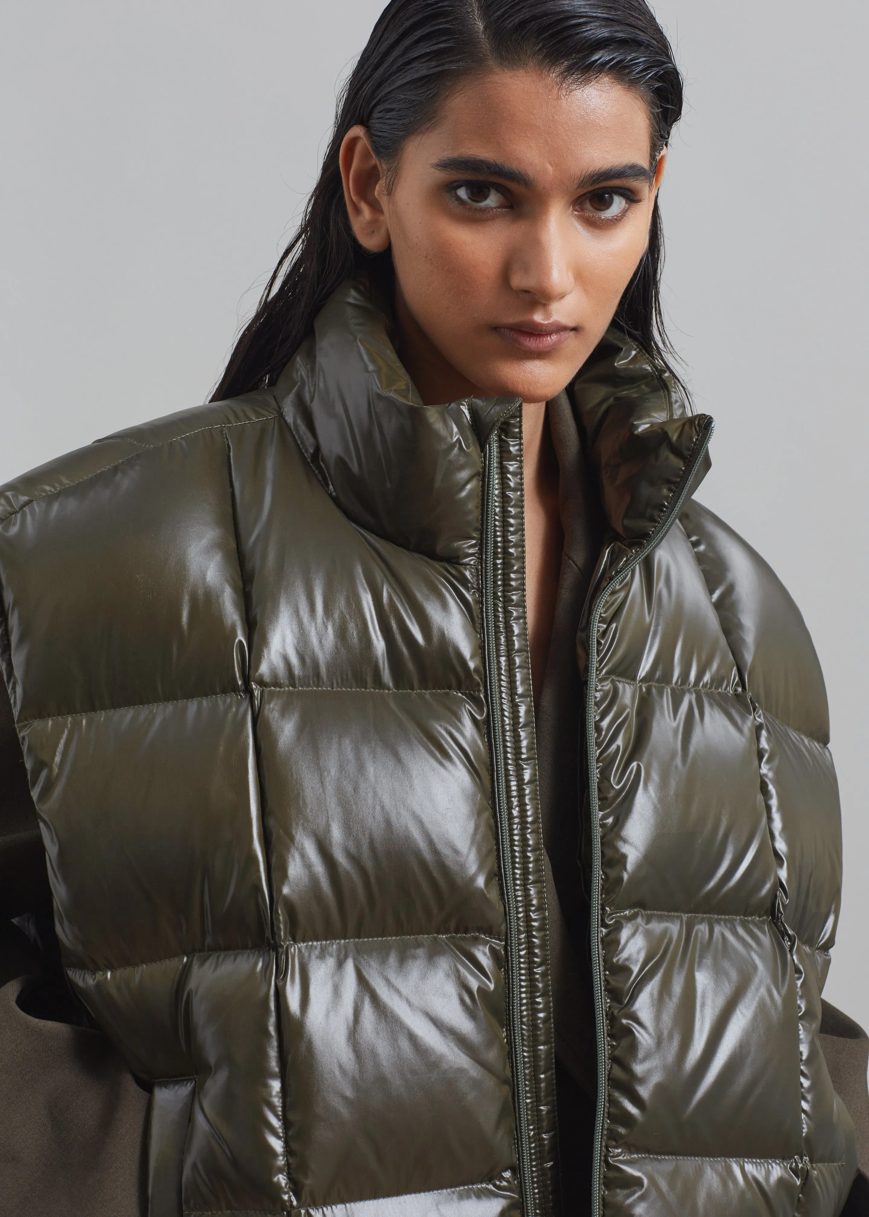 Puffer Vest - Olive