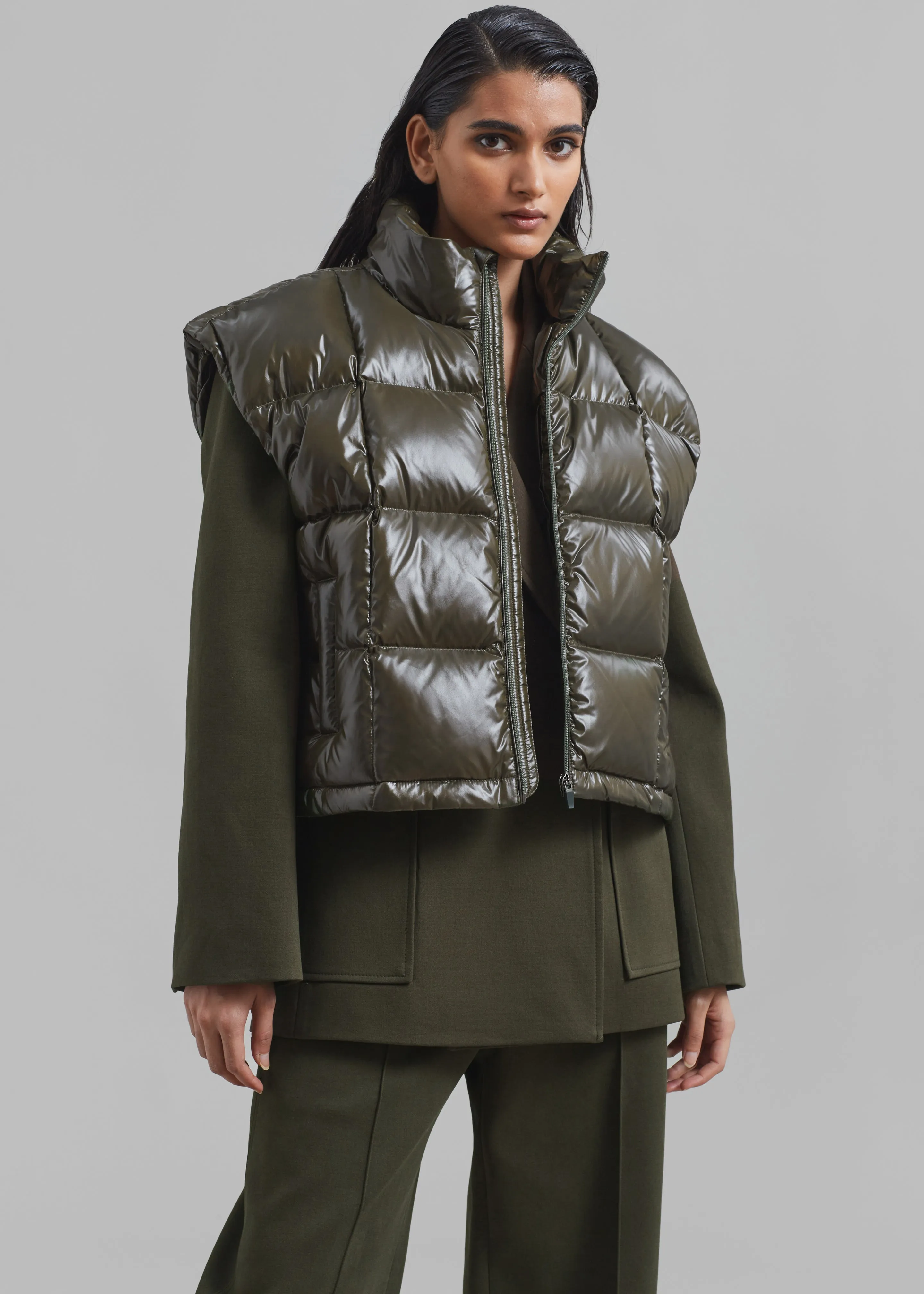 Puffer Vest - Olive