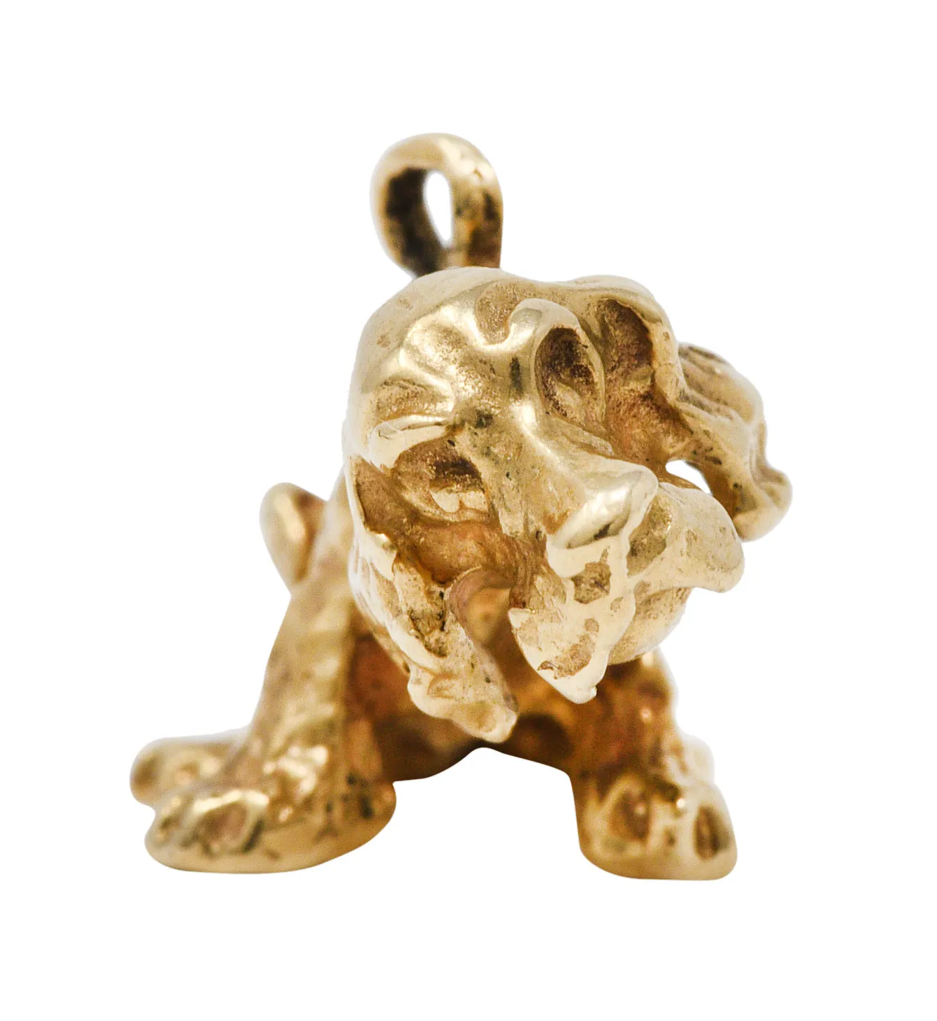 Vintage Gold Cocker Spaniel Bobble Head Charm