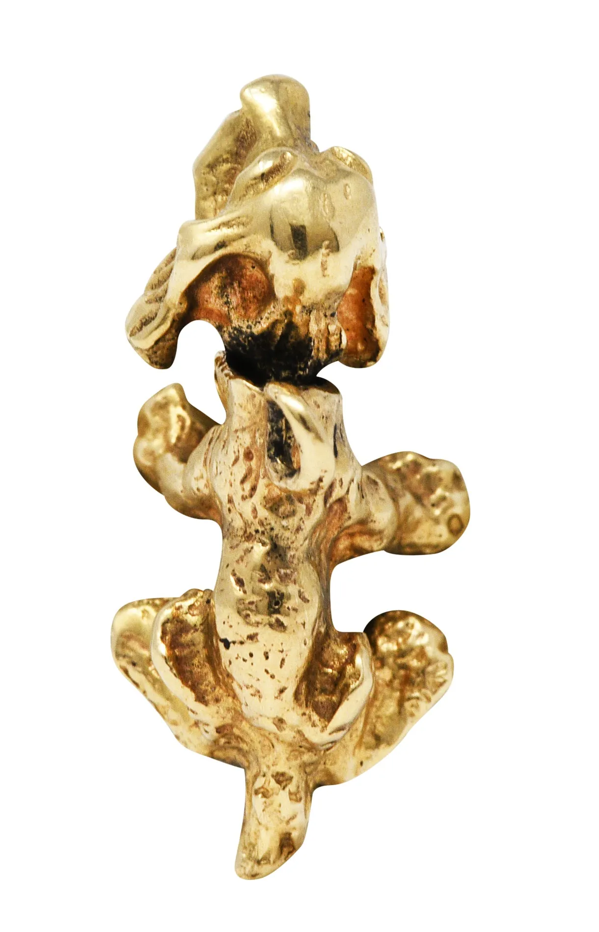 Vintage Gold Cocker Spaniel Bobble Head Charm