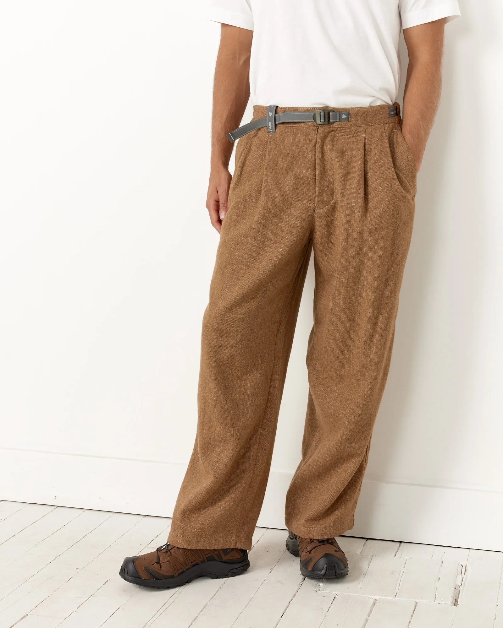 Wide Tweed Pant by Rewool