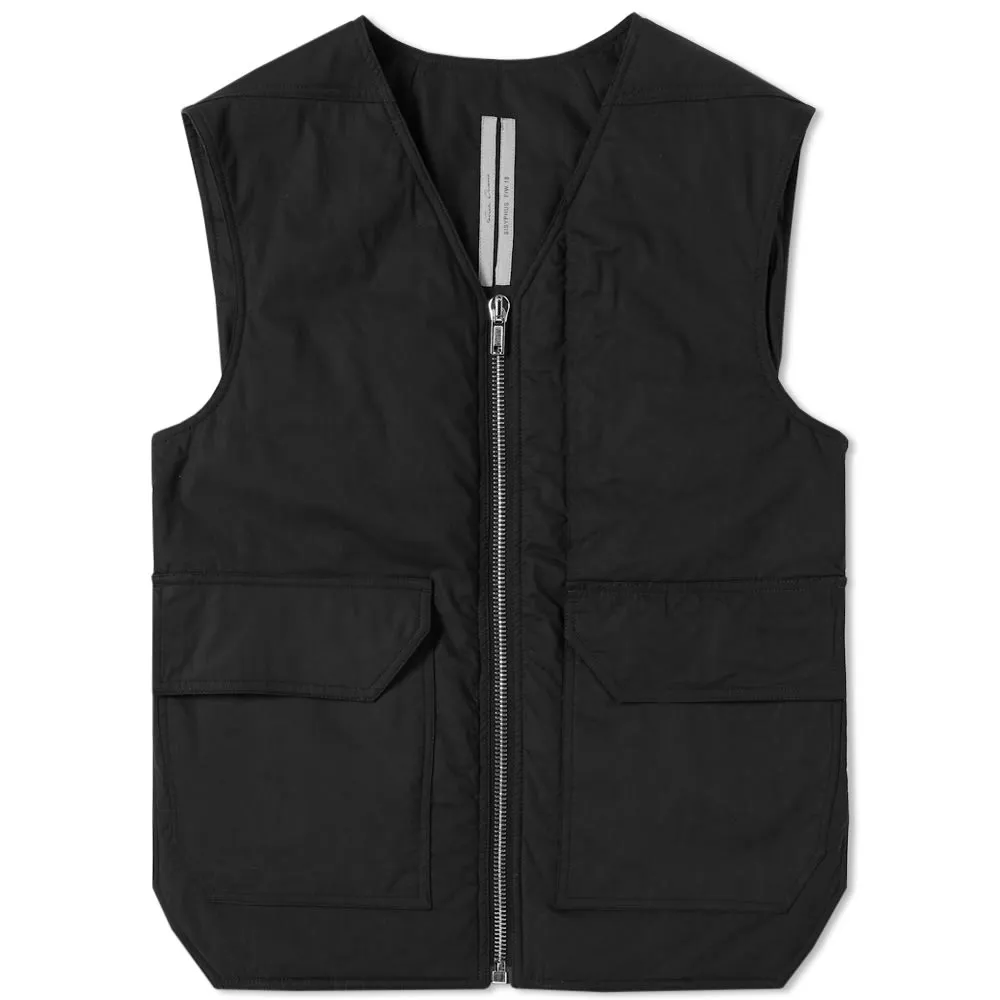 Rick Owens Black Cargo Vest