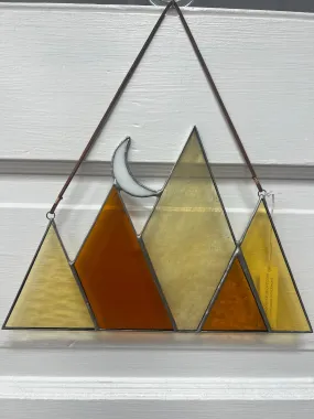 Root Studio Orange Stained Glass Mountain