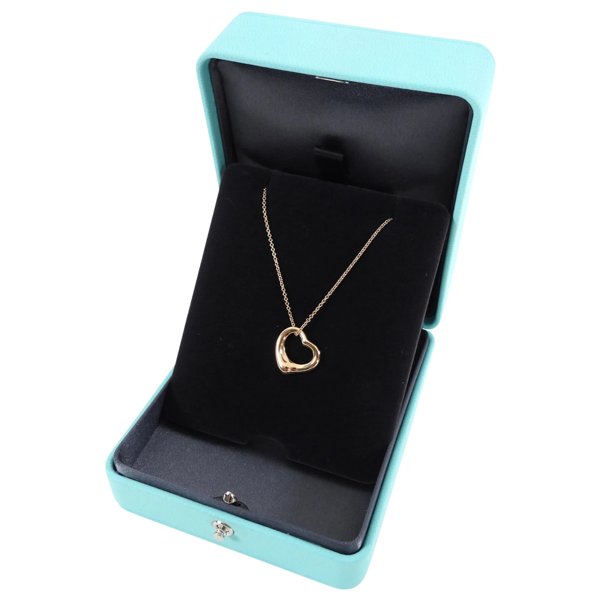 Rose Gold Open Heart Necklace by Tiffany & Co.