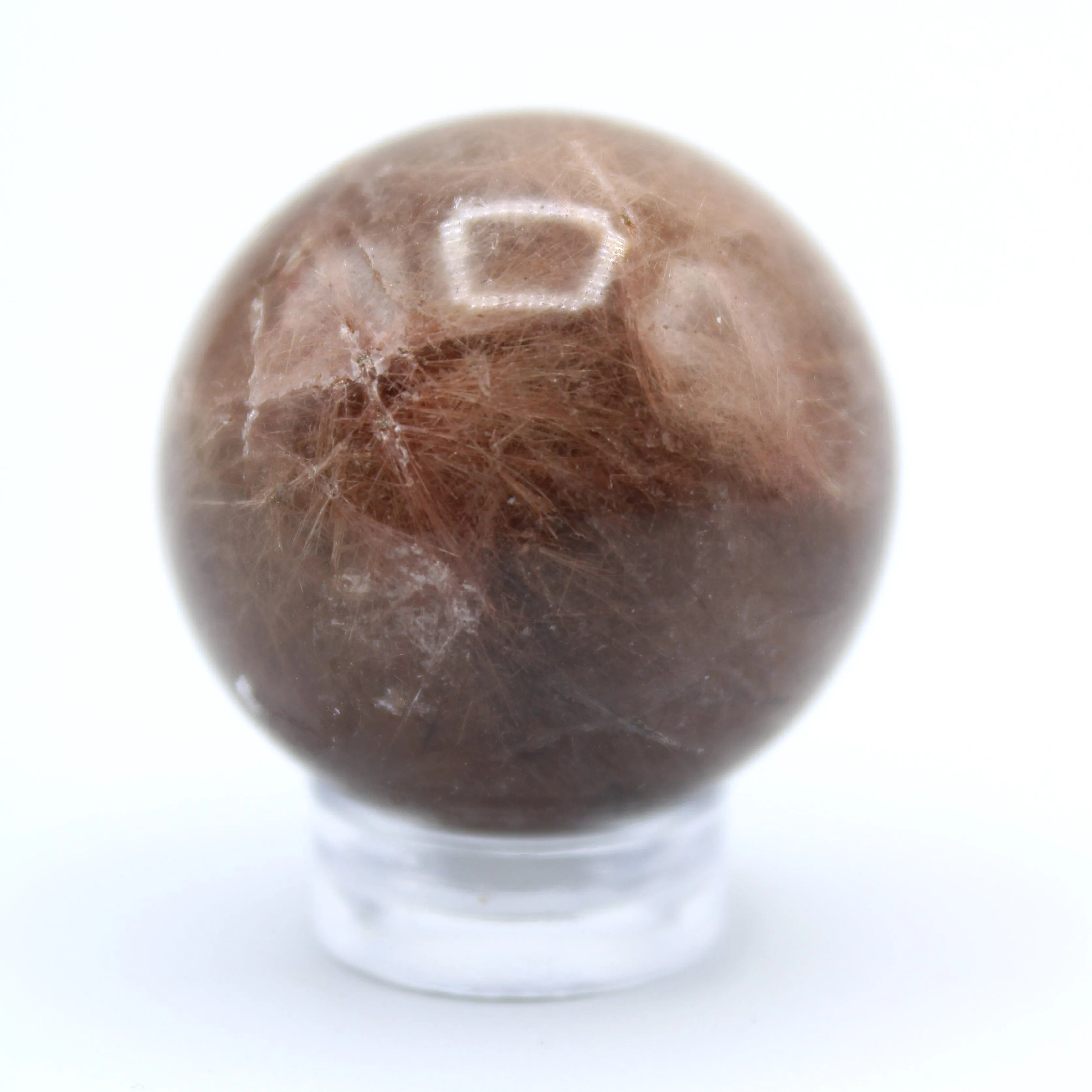 Sagenitic Rutile Quartz Sphere