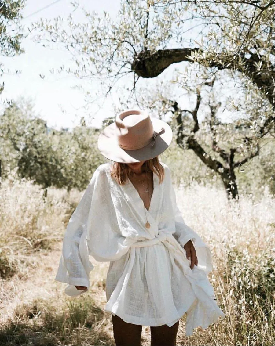 Sand Wool Fedora Hat