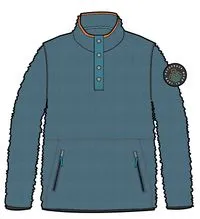 Sequoia Blue Coral Recycled Sherpa Fleece Pullover