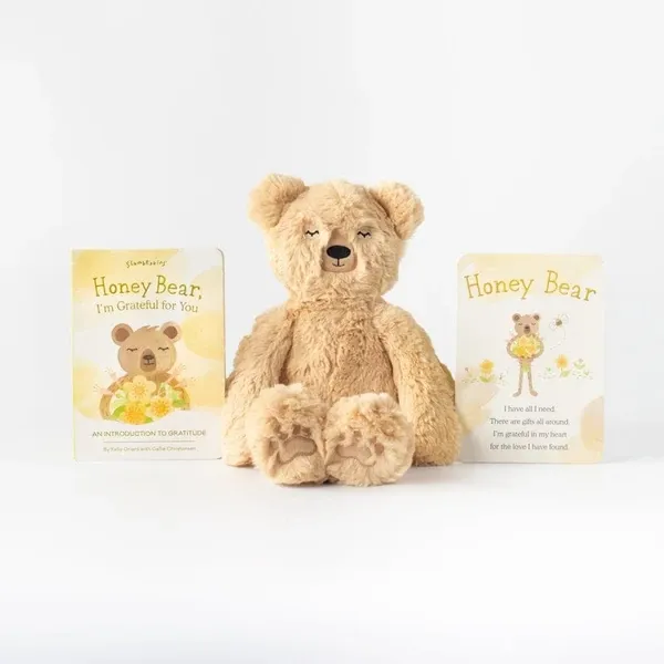 Honey Bear Plush with Book