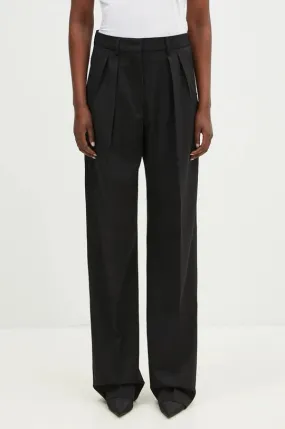 Sportmax black wool trousers in Assuan color 2422136032600