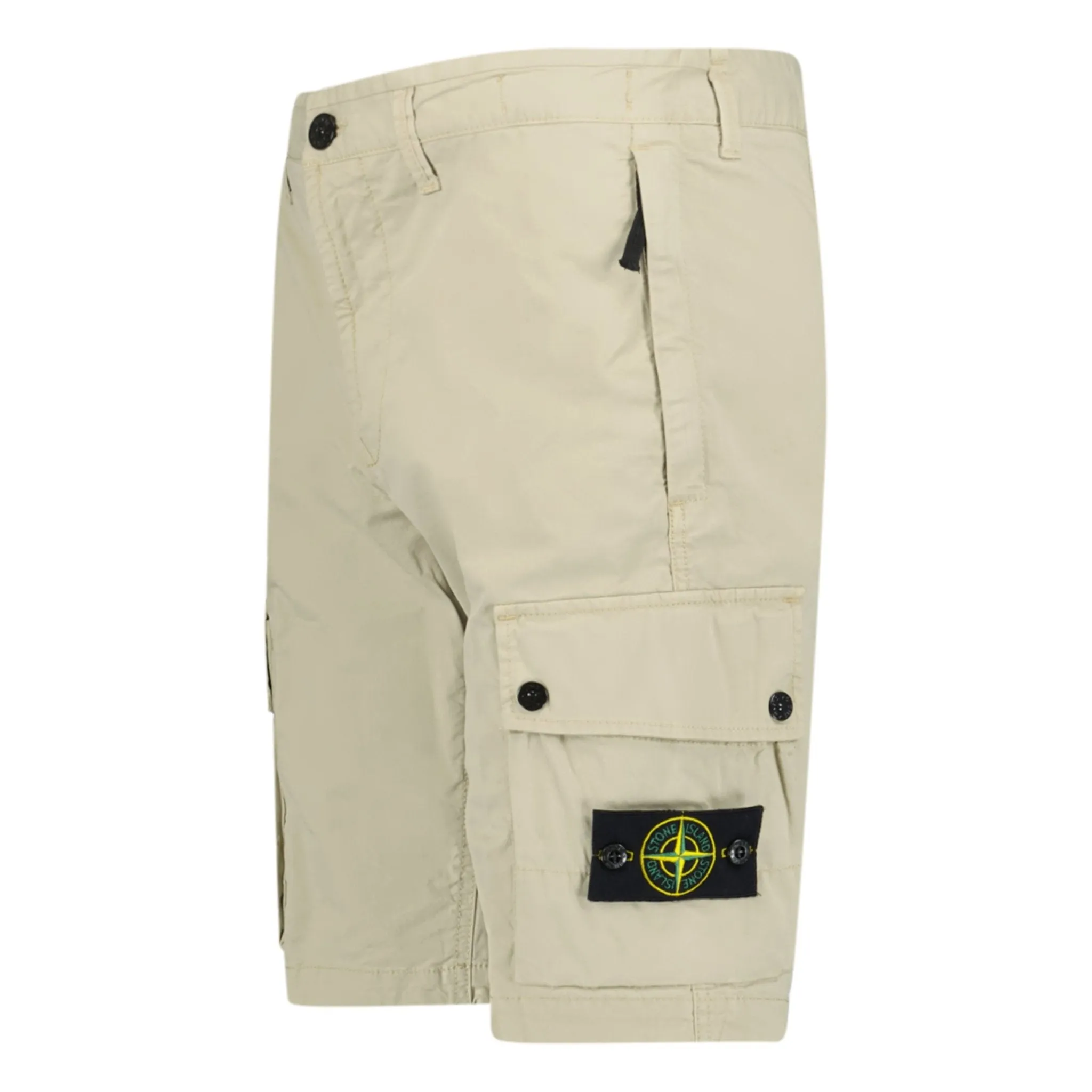 Beige Stone Island Cargo Shorts