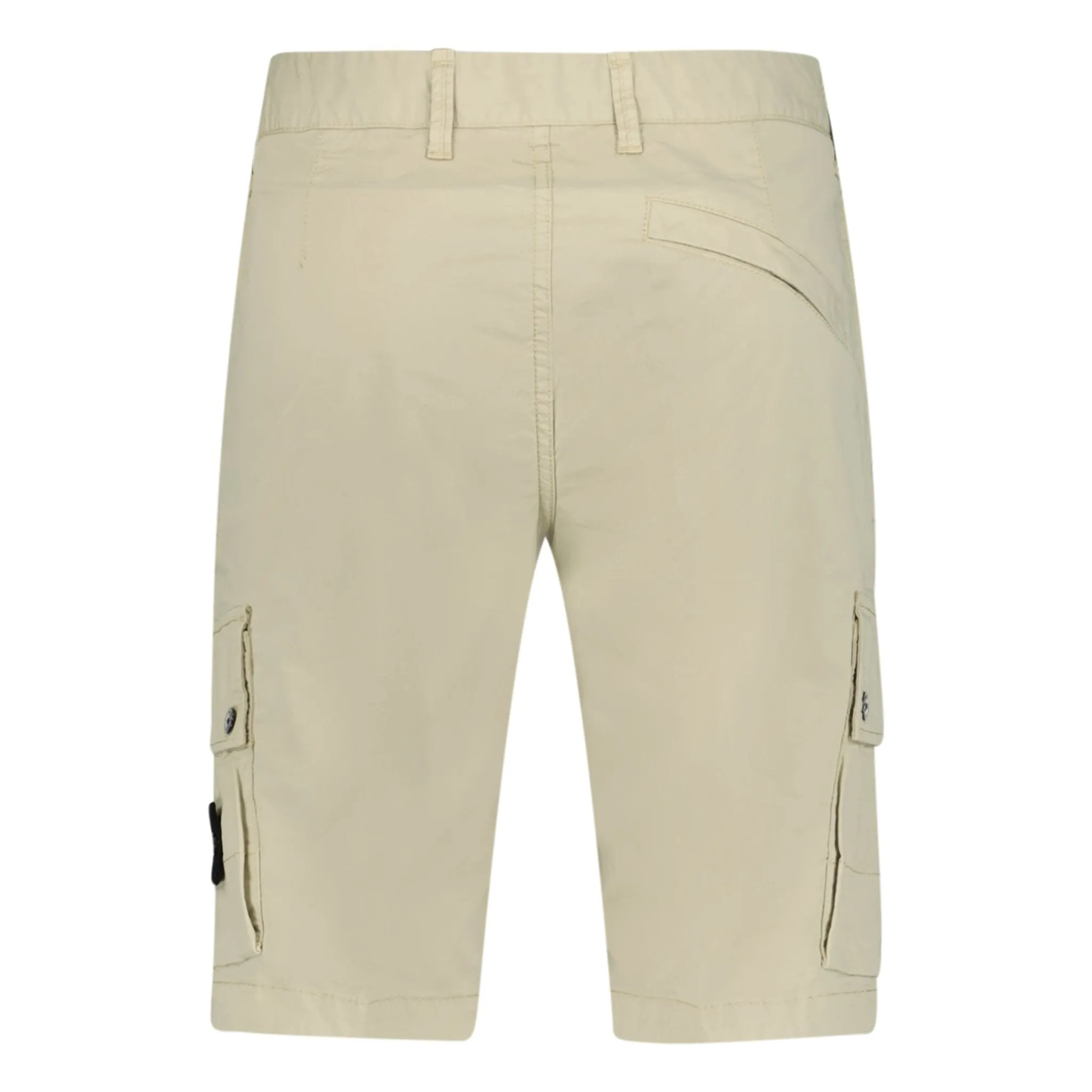 Beige Stone Island Cargo Shorts