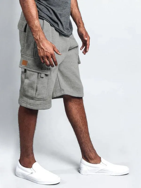 Men's Cargo Shorts with Straight-Leg Design in Linen