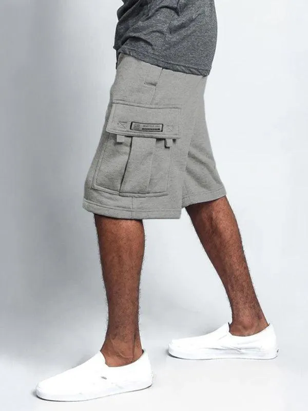 Men's Cargo Shorts with Straight-Leg Design in Linen