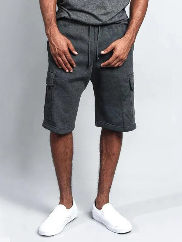 Men's Cargo Shorts with Straight-Leg Design in Linen