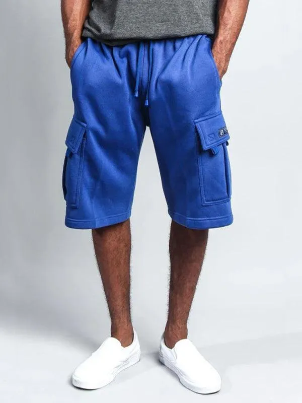 Men's Cargo Shorts with Straight-Leg Design in Linen