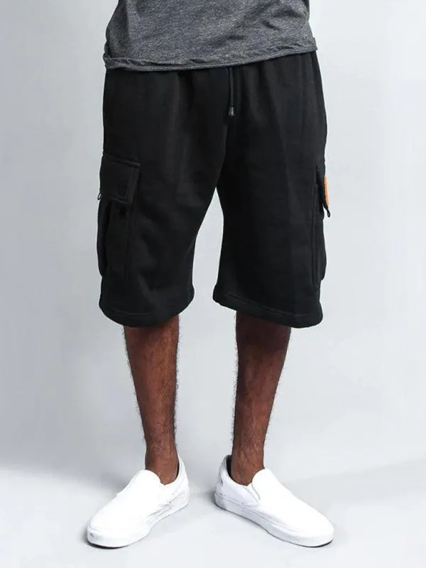 Men's Cargo Shorts with Straight-Leg Design in Linen