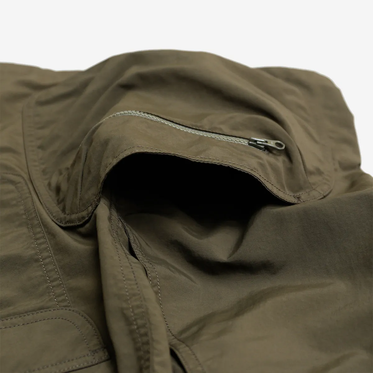 Supplex Cargo Shorts with 8 Pockets in Khaki