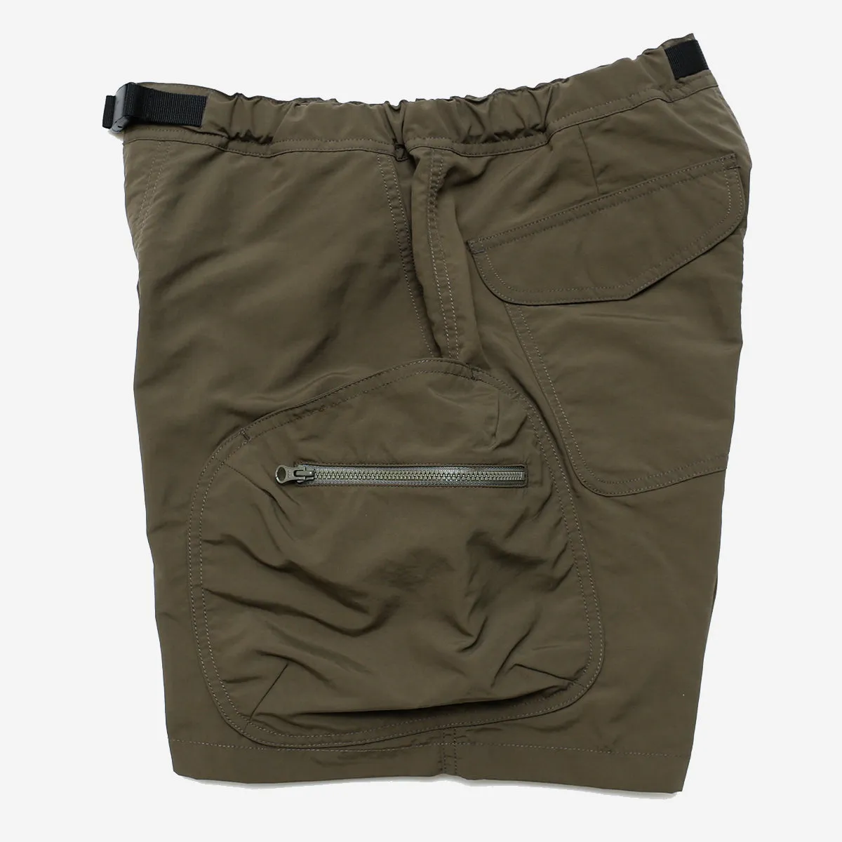 Supplex Cargo Shorts with 8 Pockets in Khaki