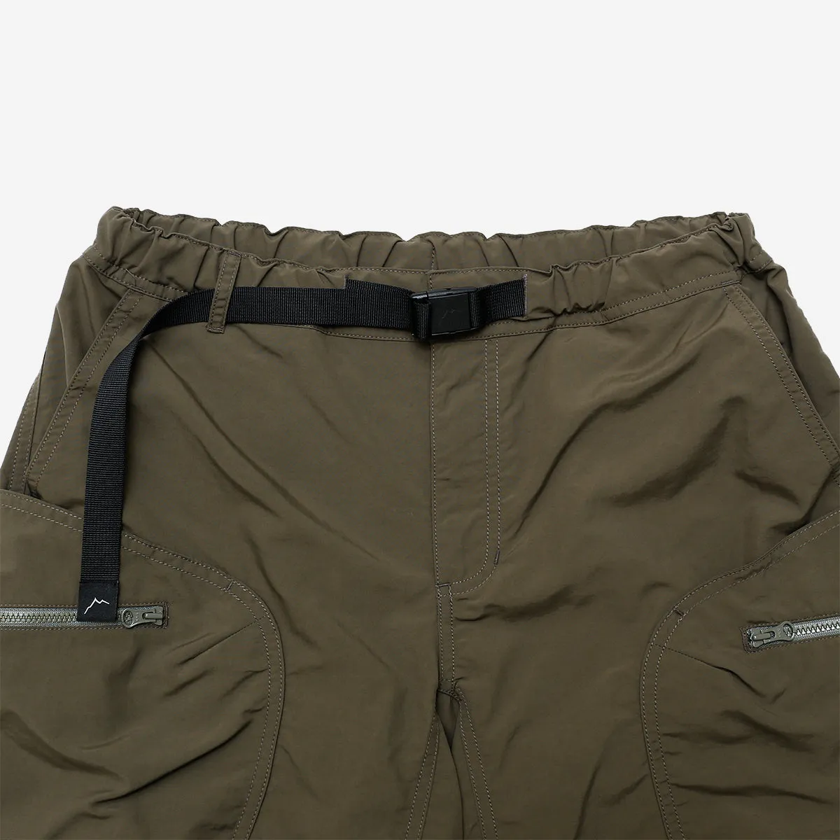 Supplex Cargo Shorts with 8 Pockets in Khaki