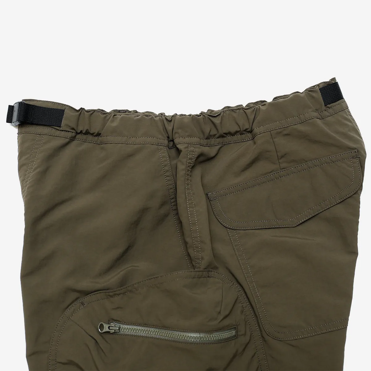 Supplex Cargo Shorts with 8 Pockets in Khaki