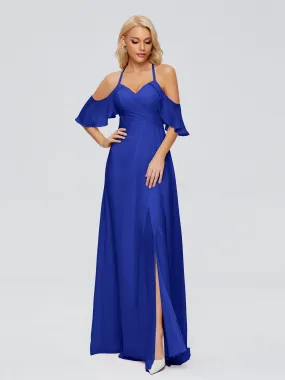 Evening Dresses Taylor Split-front A-line Chiffon