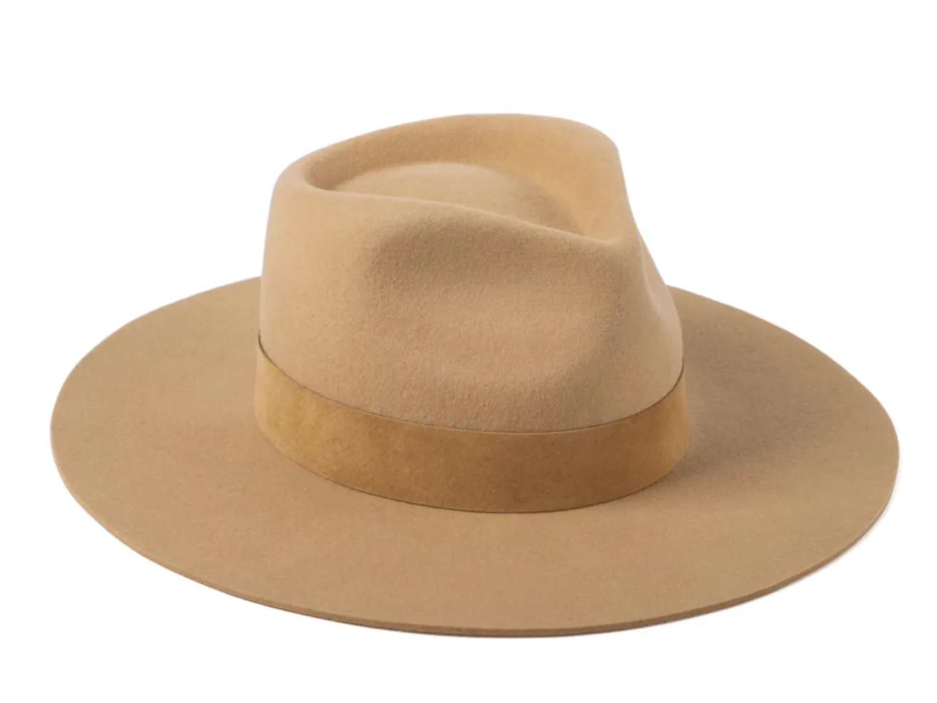 Caramel Mirage Wool Fedora Hat