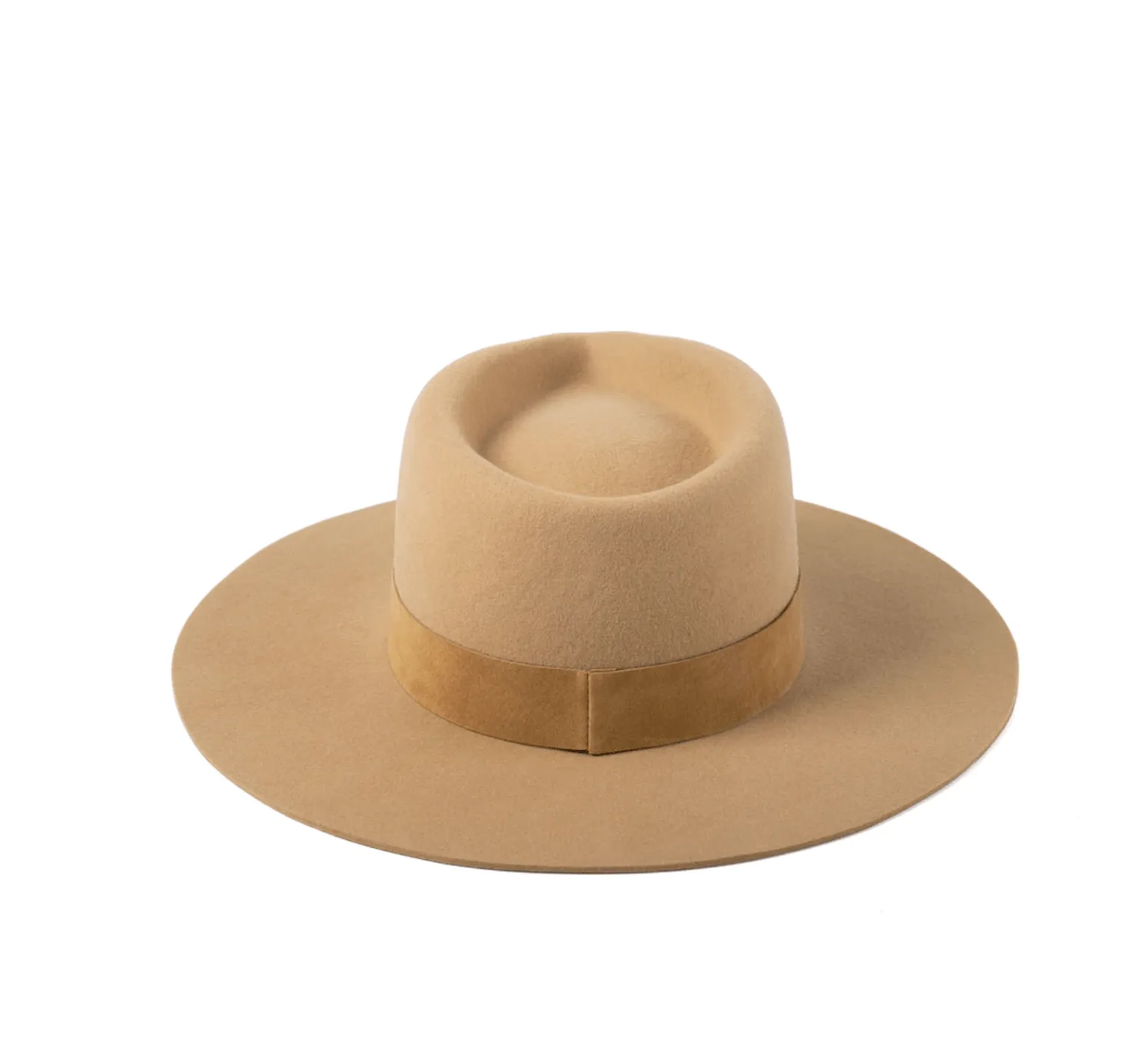 Caramel Mirage Wool Fedora Hat