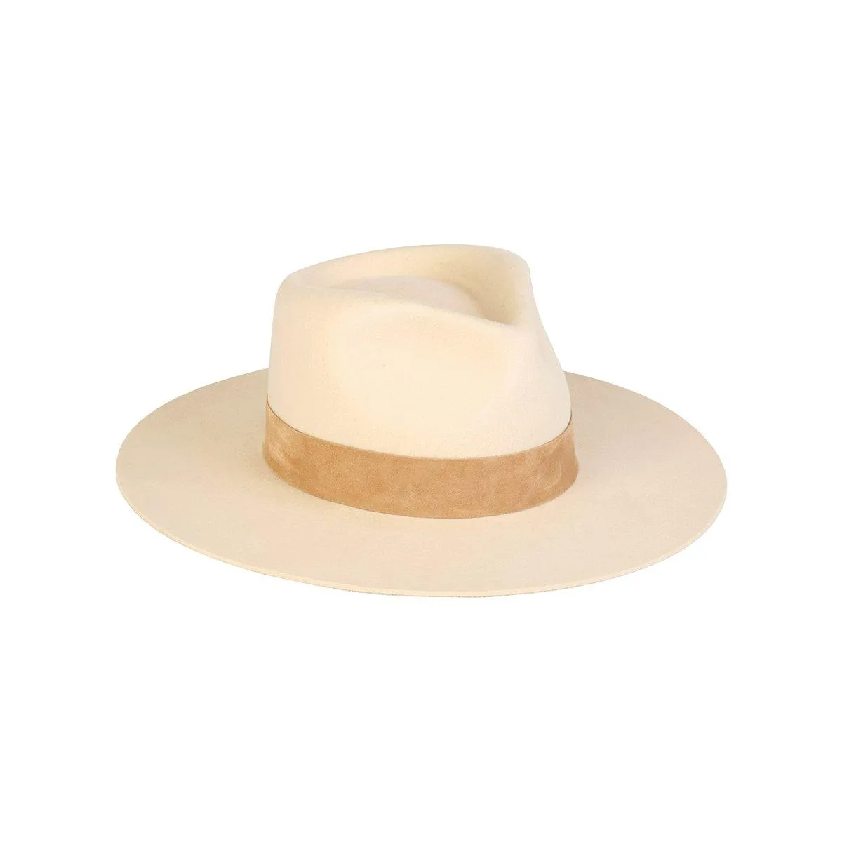 Ivory Mirage Wool Fedora Hat