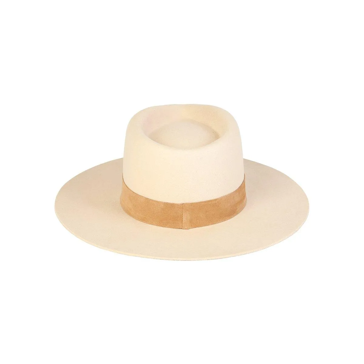 Ivory Mirage Wool Fedora Hat