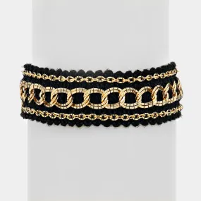 Metal Chain Knit Bracelet