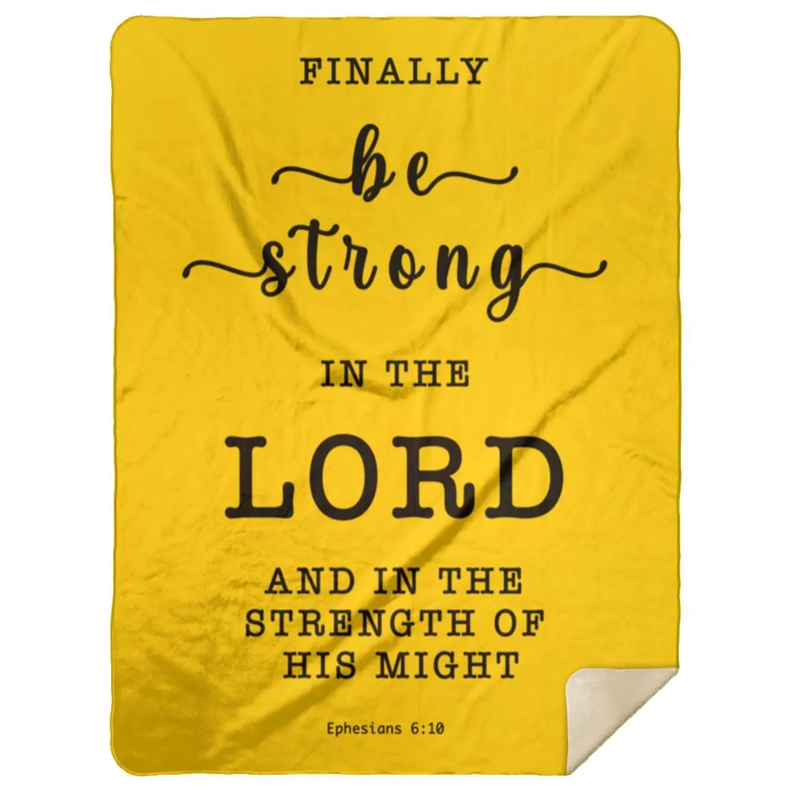 Sherpa Mink Blanket with Inspirational Verse