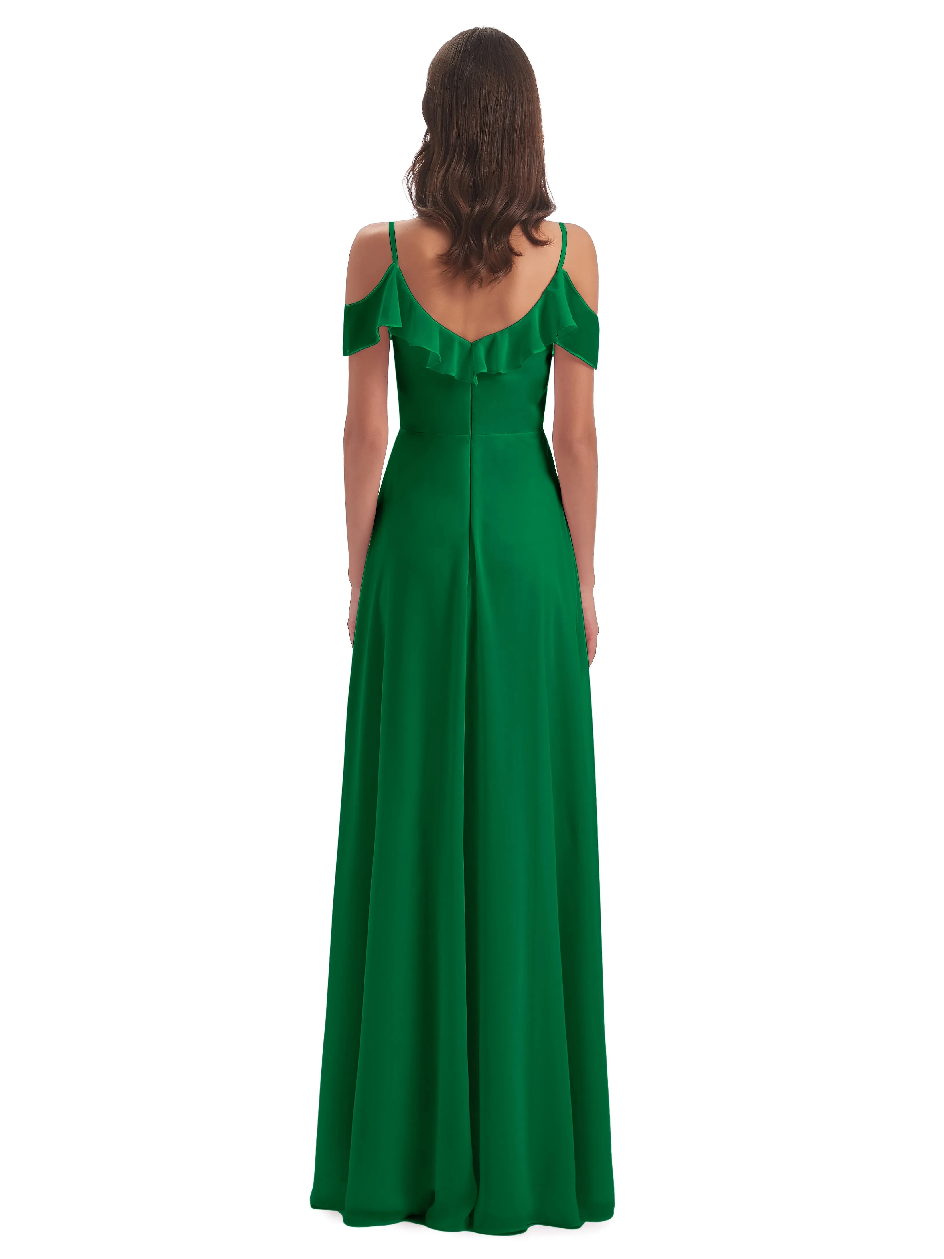 Valentine Off-Shoulder Long Sheath/Column Bridesmaid Dress