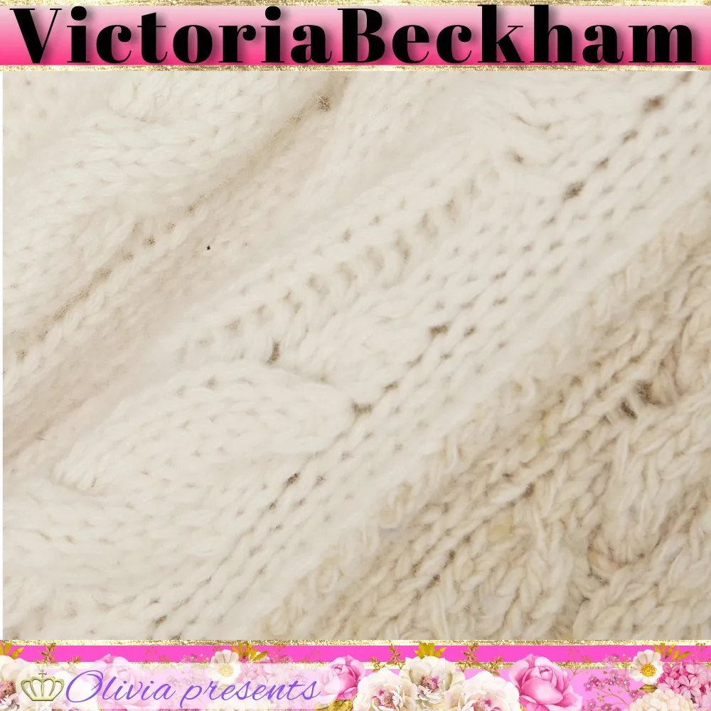 Casual Style Crew Neck Wool Long Sleeves with Office Style by Victoria Beckham