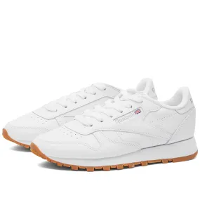 White, Grey & Gum Reebok Classic Leather