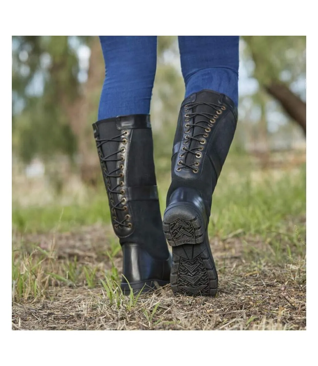 Black Dublin Leather Boots for Women by Danman