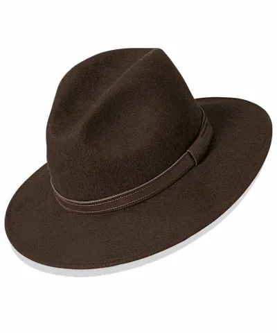 Wool Fedora With Leather Band