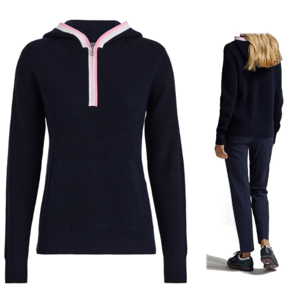 G FORE  |Stripes Casual Style Wool Rib Street Style Long Sleeves