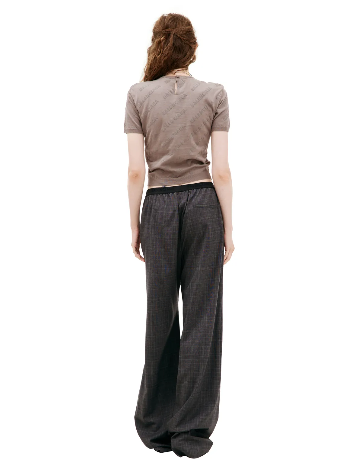 Plaid Wool Trousers